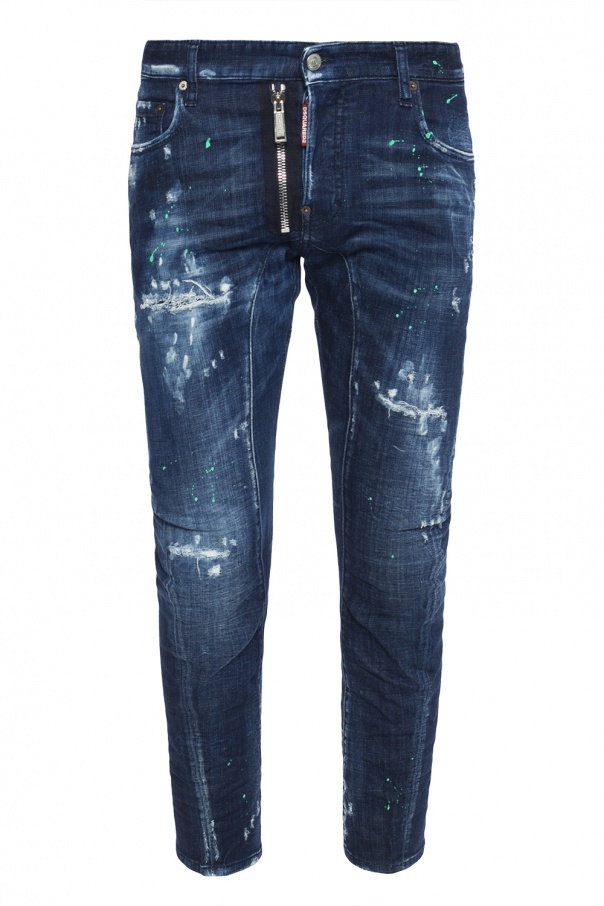 Blue 'Tidy Biker Jean' jeans Dsquared2 - Vitkac Canada